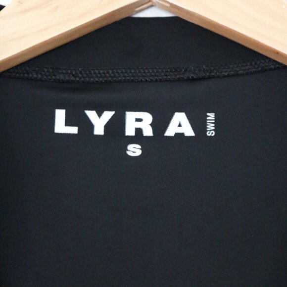 LYRA Swim Sofia One Piece Long Sleeve Black Swimsuit S Half Zip UPF 50+ Modest - Picture 7 of 14